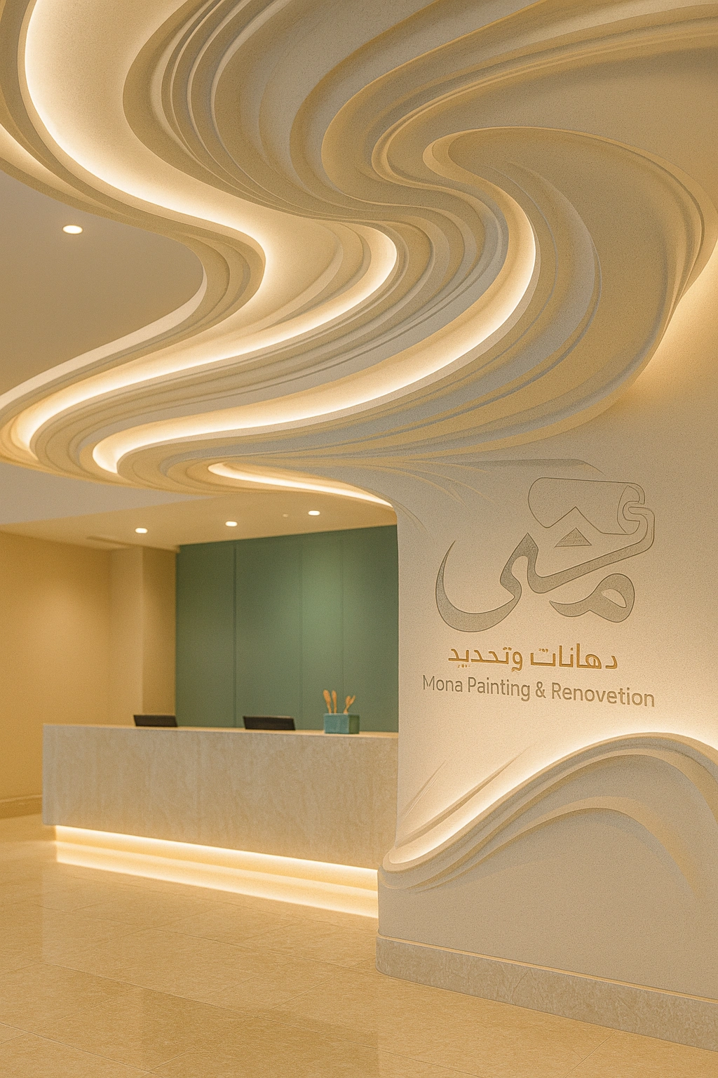 ترميمات الجبس والأصباغ